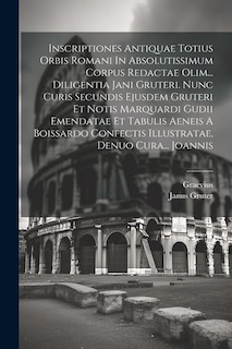 Front cover_Inscriptiones Antiquae Totius Orbis Romani In Absolutissimum Corpus Redactae Olim... Diligentia Jani Gruteri. Nunc Curis Secundis Ejusdem Gruteri Et Notis Marquardi Gudii Emendatae Et Tabulis Aeneis A Boissardo Confectis Illustratae, Denuo Cura... Joannis