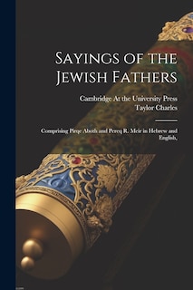Front cover_Sayings of the Jewish Fathers
