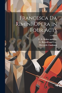 Front cover_Francesca da Rimini Opera in Four Acts