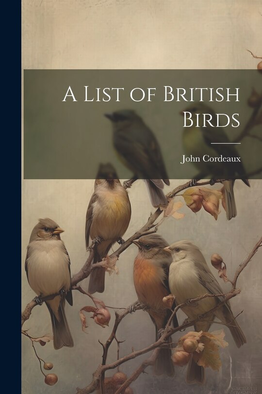 Front cover_A List of British Birds