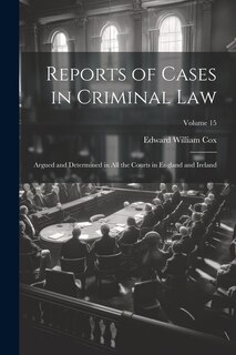Front cover_Reports of Cases in Criminal Law