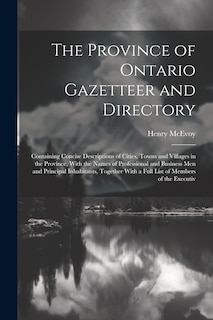 Front cover_The Province of Ontario Gazetteer and Directory