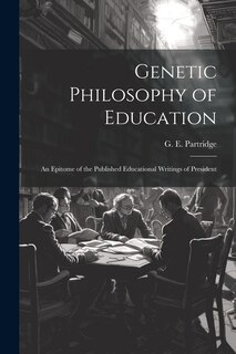 Front cover_Genetic Philosophy of Education