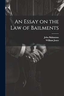 Front cover_An Essay on the Law of Bailments