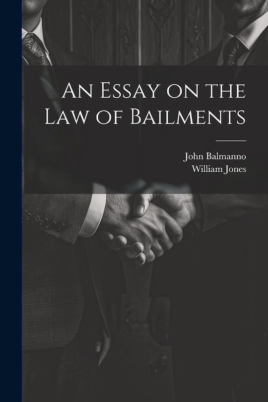 Front cover_An Essay on the Law of Bailments