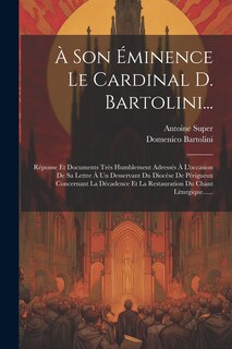 Front cover_À Son Éminence Le Cardinal D. Bartolini...