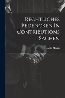 Front cover_Rechtliches Bedencken In Contributions Sachen