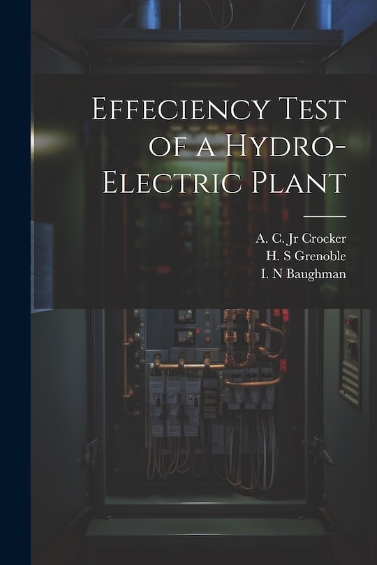 Front cover_Effeciency Test of a Hydro-electric Plant