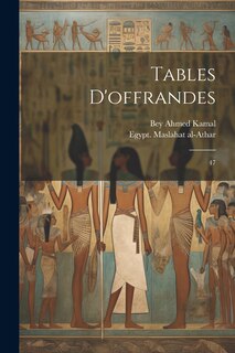 Front cover_Tables d'offrandes