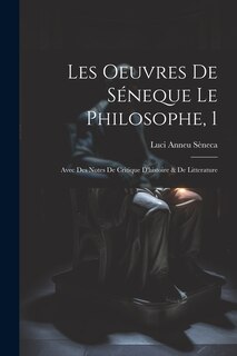 Front cover_Les Oeuvres De Séneque Le Philosophe, 1