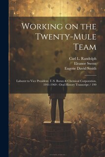 Couverture_Working on the Twenty-mule Team