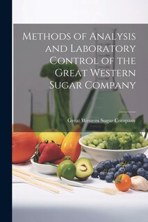 Couverture_Methods of Analysis and Laboratory Control of the Great Western Sugar Company