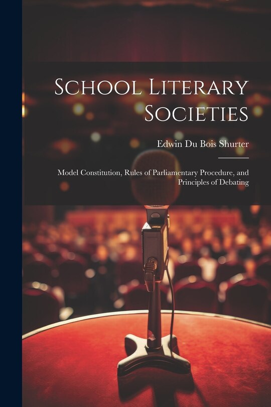 Front cover_School Literary Societies