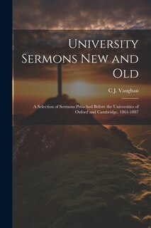 Couverture_University Sermons new and Old
