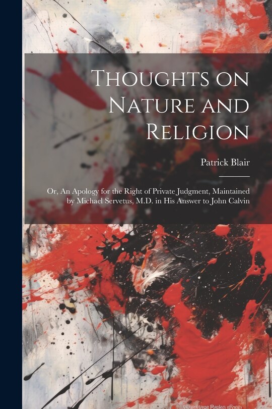 Front cover_Thoughts on Nature and Religion