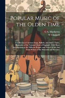 Front cover_Popular Music of the Olden Time