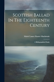 Couverture_Scottish Ballad In The Eighteenth Century