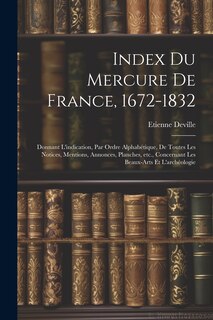 Front cover_Index du Mercure de France, 1672-1832