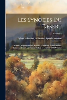 Front cover_Les Synodes du Désert