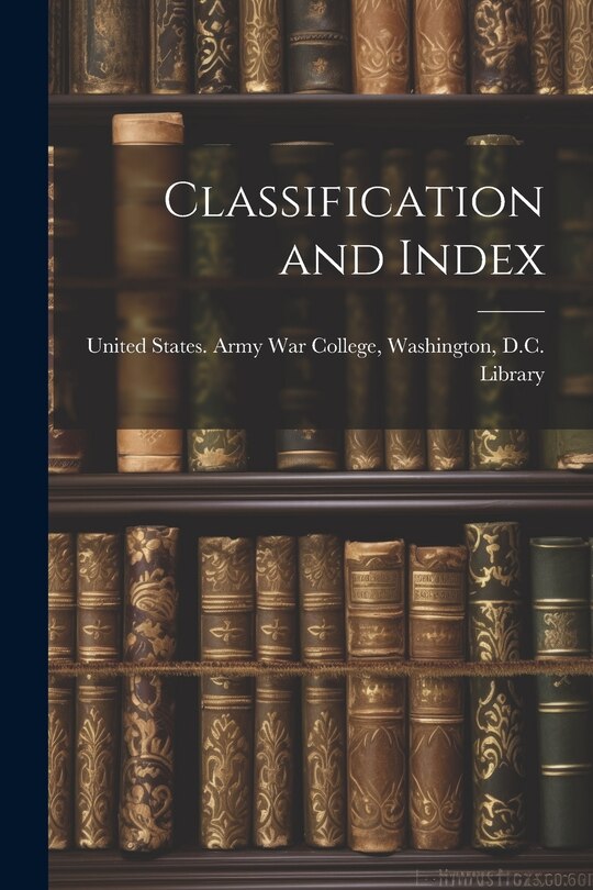 Front cover_Classification and Index