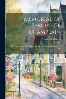 Couverture_Memorial of Samuel de Champlain