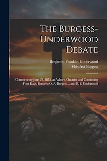 Couverture_The Burgess-Underwood Debate