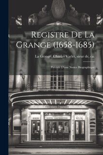 Front cover_Registre de La Grange (1658-1685)