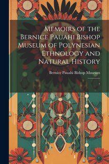 Front cover_Memoirs of the Bernice Pauahi Bishop Museum of Polynesian Ethnology and Natural History