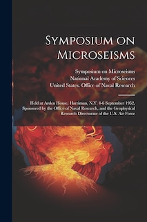 Front cover_Symposium on Microseisms