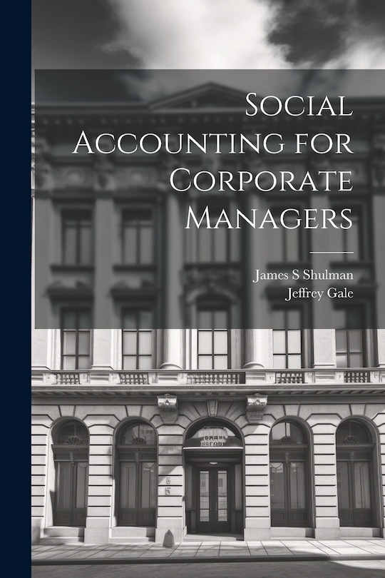 Front cover_Social Accounting for Corporate Managers