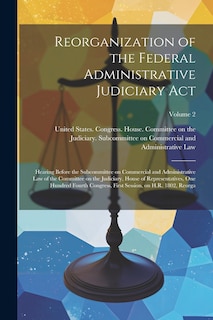 Front cover_Reorganization of the Federal Administrative Judiciary Act