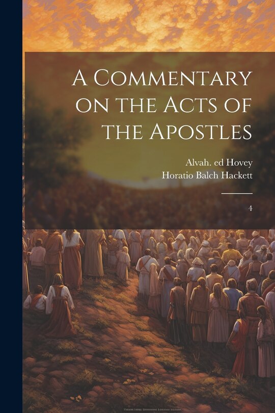Front cover_A Commentary on the Acts of the Apostles