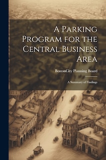 Couverture_A Parking Program for the Central Business Area