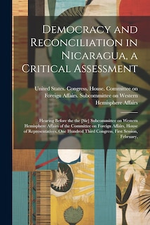 Couverture_Democracy and Reconciliation in Nicaragua, a Critical Assessment
