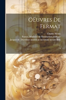 Front cover_OEuvres de Fermat