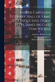 Front cover_North Carolina Literary Hall of Fame 2004 Inductees