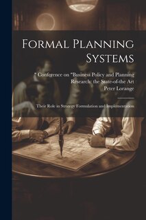 Front cover_Formal Planning Systems