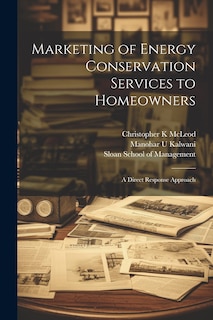 Front cover_Marketing of Energy Conservation Services to Homeowners