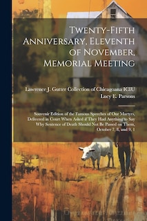 Front cover_Twenty-fifth Anniversary, Eleventh of November, Memorial Meeting