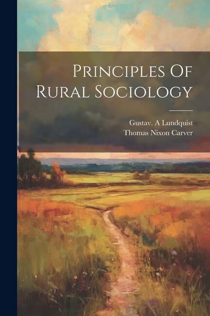 Principles Of Rural Sociology