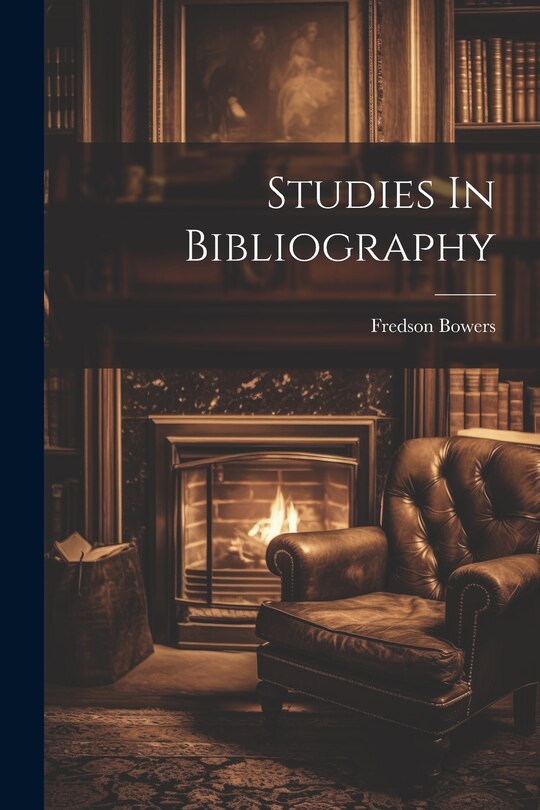Front cover_Studies In Bibliography