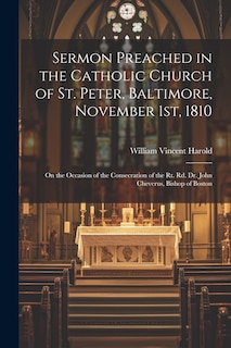Couverture_Sermon Preached in the Catholic Church of St. Peter, Baltimore, November 1st, 1810