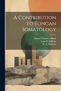 Front cover_A Contribution to Tongan Somatology