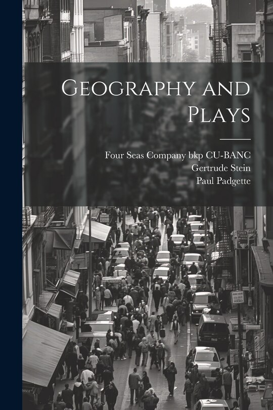 Front cover_Geography and Plays