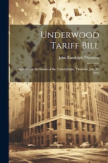 Front cover_Underwood Tariff Bill