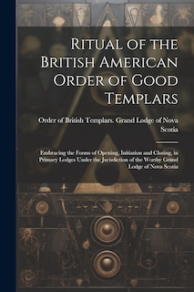 Front cover_Ritual of the British American Order of Good Templars