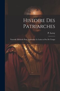 Couverture_Histoire des patriarches