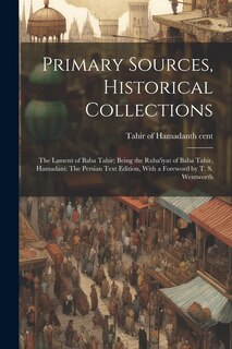 Couverture_Primary Sources, Historical Collections