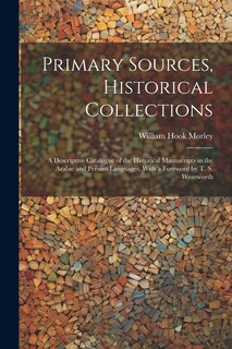 Front cover_Primary Sources, Historical Collections