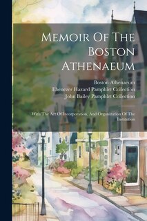 Couverture_Memoir Of The Boston Athenaeum